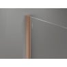 Mexen moulure murale pour paroi de douche 8 mm, cuivre brossé - 800-00-65