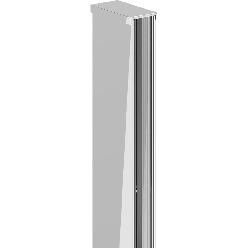 Mexen liste de rive pour paroi de douche 10 mm, chrome - 800-00-01-X