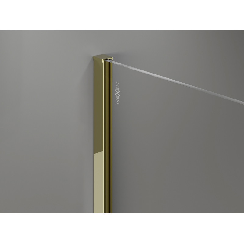Mexen liste mural pour paroi de douche 10 mm, dorée - 800-00-50-X