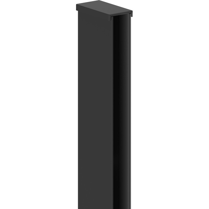 Mexen profil mural pour paroi de douche 10 mm, noir - 800-00-70-X