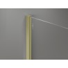 Mexen liste murale pour cloison de douche 10 mm, or brossé - 800-00-55-X