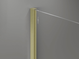 Mexen Uni-I2 profilé mural pour paroi de douche 10 mm, or brossé - 800-00-55-X