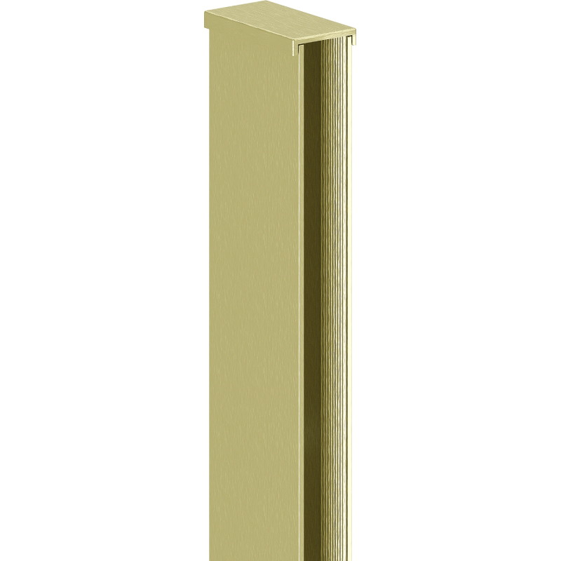 Mexen liste murale pour cloison de douche 10 mm, or brossé - 800-00-55-X