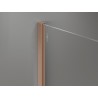Mexen Uni-I2 profil mural pour paroi de douche 10 mm, cuivre brossé - 800-00-65-X