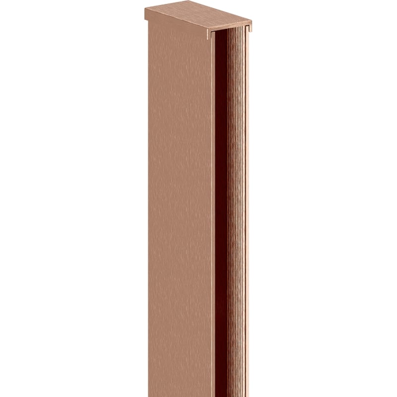 Mexen barre murale pour paroi de douche 10 mm, cuivre brossé - 800-00-65-X