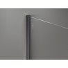 Mexen Uni-I2 profilé mural pour paroi de douche de 10 mm, gun metal - 800-00-95-X