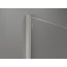 Mexen listel mural pour paroi de douche 10 mm, nickel brossé - 800-00-97-X