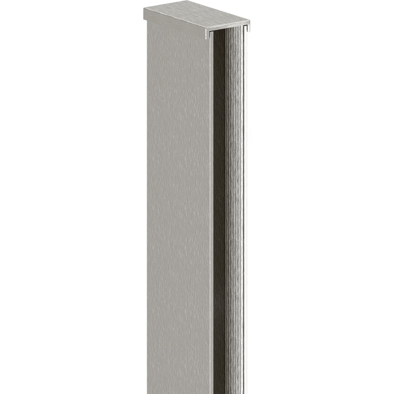 Mexen listel mural pour paroi de douche 10 mm, nickel brossé - 800-00-97-X