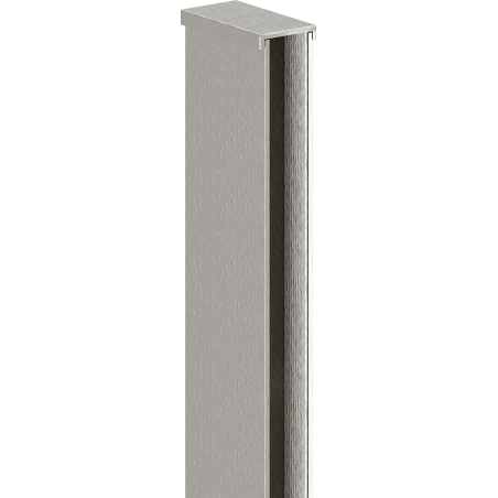 Mexen Uni-I2 profilé mural pour paroi de douche de 10 mm, nickel brossé - 800-00-97-X