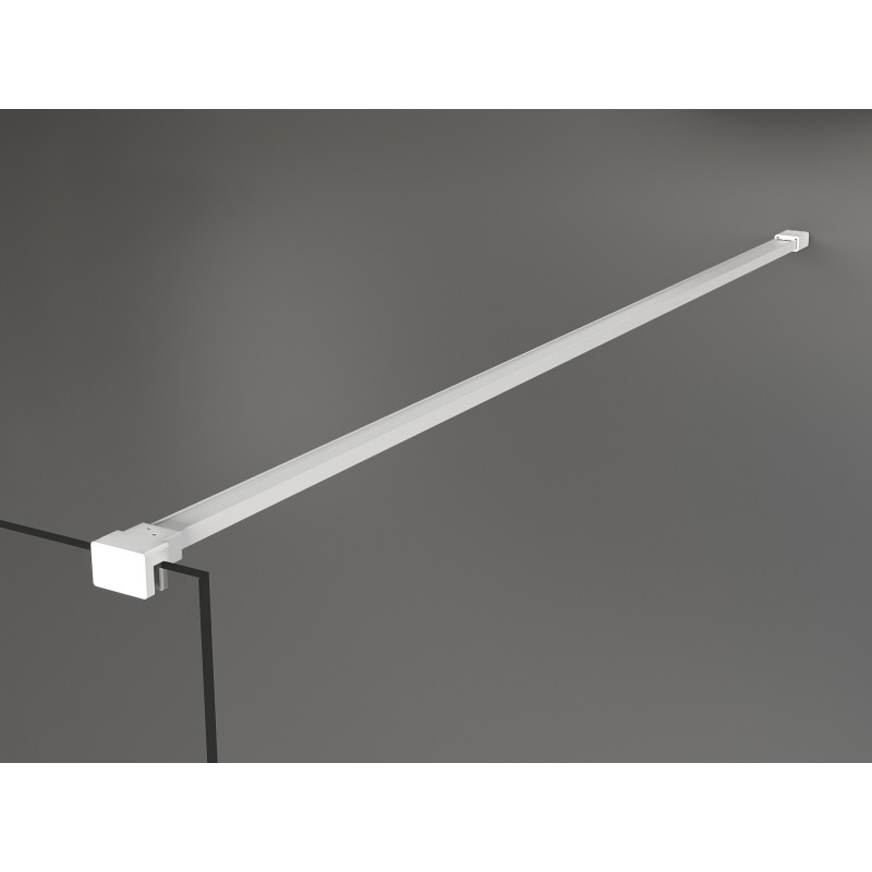 Mexen support droit pour paroi de douche 10 mm, blanc - 830-10-20