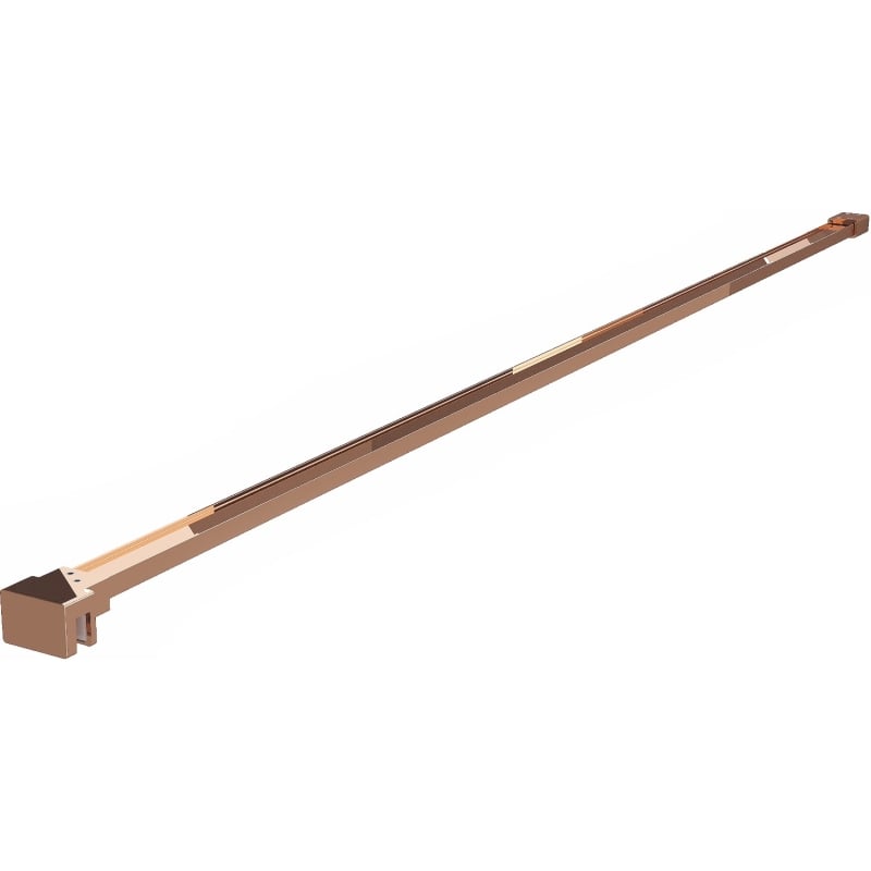 Mexen support droit pour paroi de douche 10 mm, or rose - 830-10-60