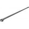 Mexen support droit pour paroi de douche 10 mm, gris fusil brossé - 830-10-66