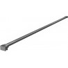 Mexen Uni-P2 support droit pour paroi de douche de 10 mm, gun gray brossé - 830-10-66