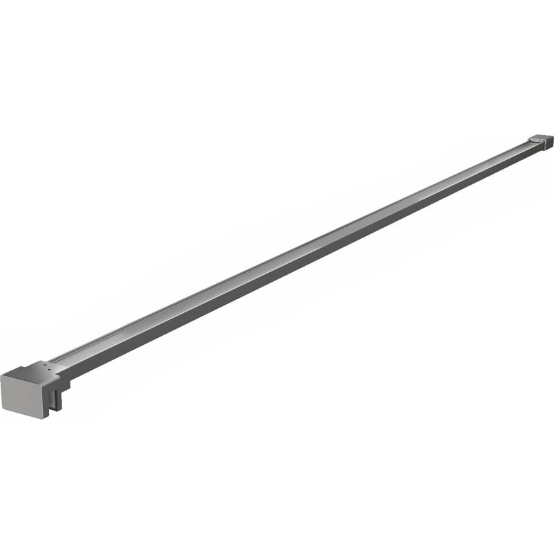 Mexen support droit pour paroi de douche 10 mm, gun metal - 830-10-95