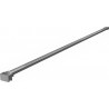 Mexen Uni-P2 support droit pour paroi de douche de 10 mm, gun metal - 830-10-95