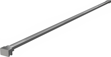 Mexen support droit pour paroi de douche 10 mm, gun metal - 830-10-95
