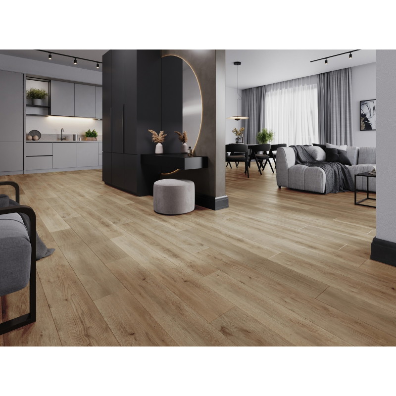 Mexen Spirit Lake échantillon de panneaux vinyles LVT Dryback 2,5 mm, sous-couche en PVC, 4 V-Joint, Chêne - F1301-S
