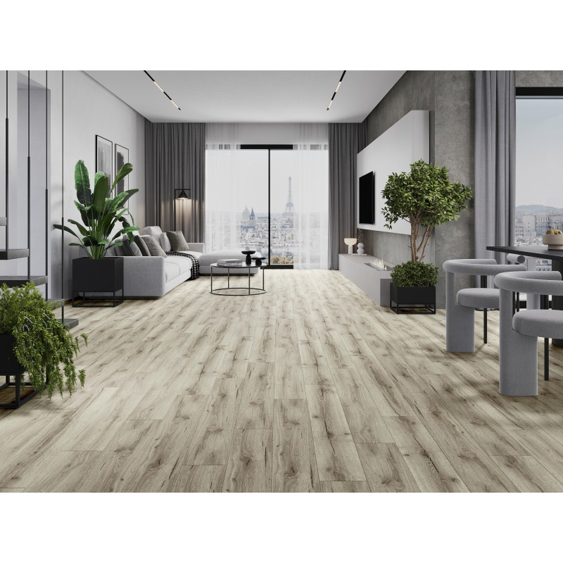 Mexen Wirginia échantillon de panneaux vinyles LVT Dryback 2,5 mm, sous-couche PVC, 4 V-Fuga, Chêne - F1305-S