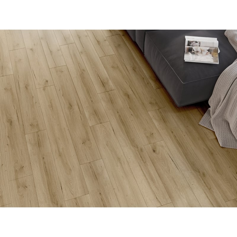 Mexen Buffalo échantillon de panneaux vinyles LVT Dryback 2,5 mm, sous-couche PVC, 4 V-Joint, Chêne - F1307-S