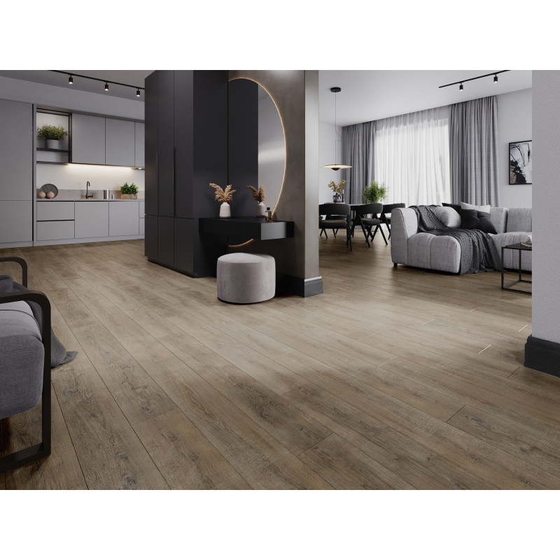Mexen Casa Grande échantillon de panneaux vinyles LVT Dryback 2,5 mm, sous-couche PVC, 4 chanfreins en V, Chêne - F1314-S