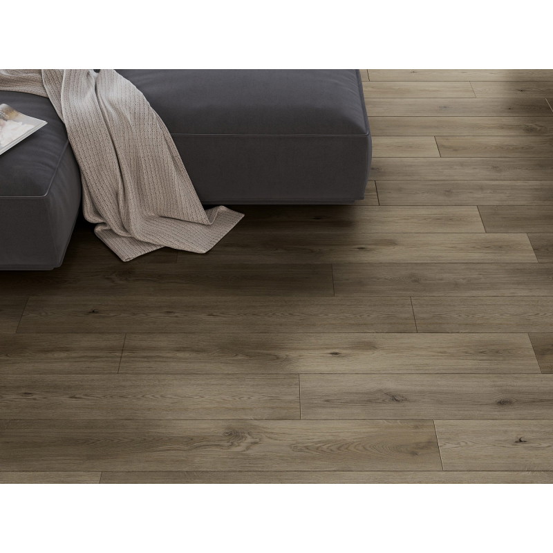 Mexen Perry échantillon de panneaux vinyle LVT Dryback 2,5 mm, sous-couche PVC, 4 chanfreins en V, Chêne - F1321-S