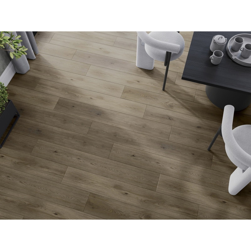 Mexen Perry échantillon de panneaux vinyle LVT Dryback 2,5 mm, sous-couche PVC, 4 chanfreins en V, Chêne - F1321-S