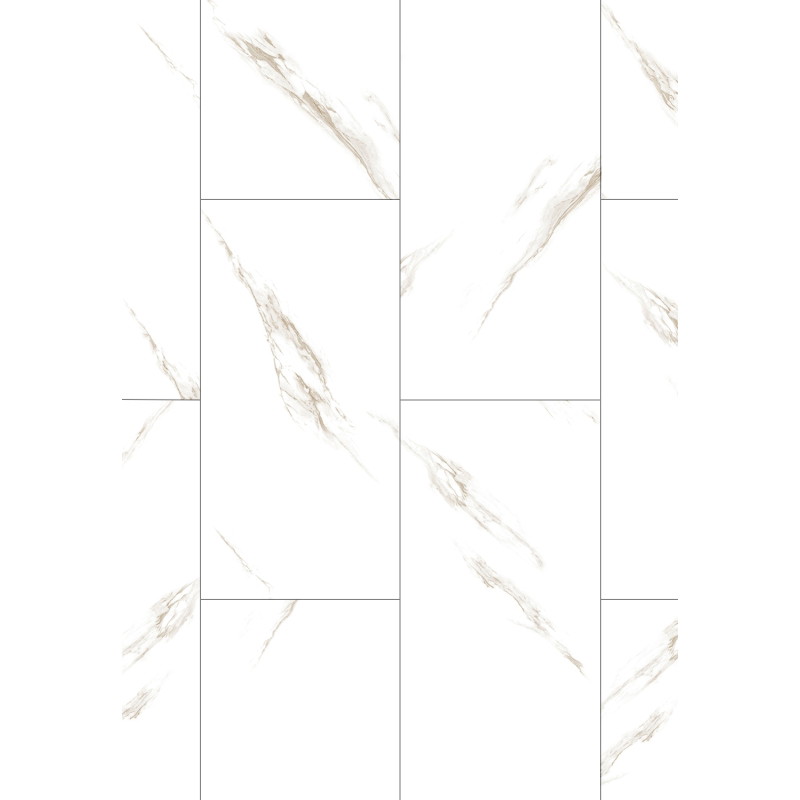 Mexen River White  échantillon de panneaux vinyles LVT Dryback 2,5 mm, sous-couche PVC, 4 V-Joint, Jazz White - F1450-S