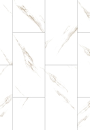 Mexen River White  échantillon de panneaux vinyles LVT Dryback 2,5 mm, sous-couche PVC, 4 V-Joint, Jazz White - F1450-S