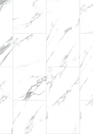 Mexen Glacier White échantillon de panneaux en vinyle LVT Dryback 2,5 mm, sous-couche, 4 V-Joint, Jazz White - F1451-S