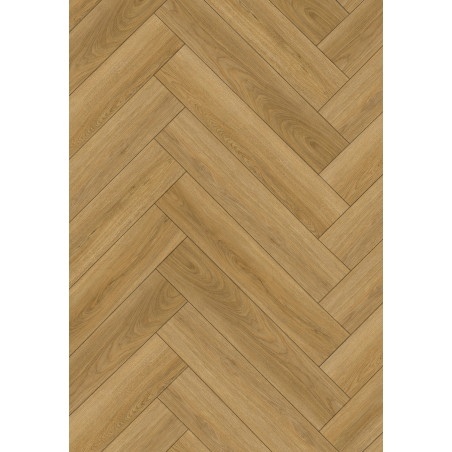 Mexen Chattanooga  échantillon de lames vinyles à motif chevron LVT Dryback 2,5 mm, sous-couche PVC, 4 chanfreins, Chêne