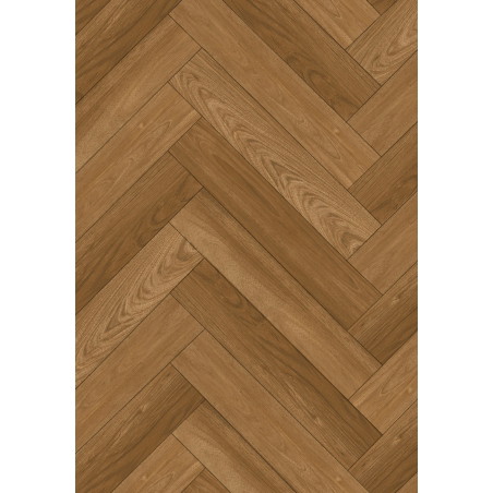Mexen Overland Park échantillon de panneaux vinyles en chevron LVT Dryback 2,5 mm, sous-couche 4 V-Fuga, Jatoba - F1487-S