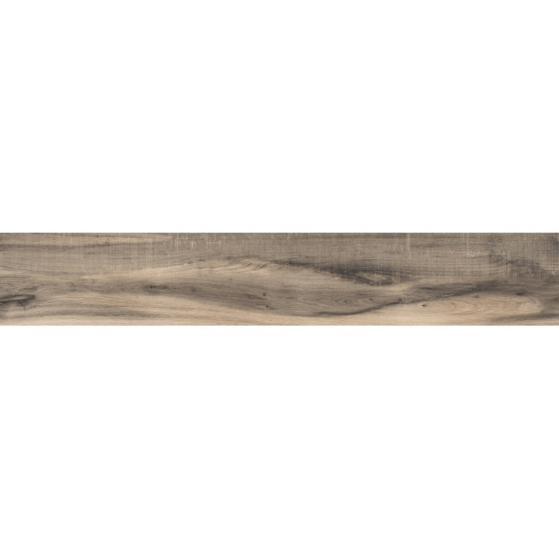 Mexen Indica Échantillon de grès cérame émaillé noir rect. G1, carreau effet bois pour sol et mur, mat - TL604-01-S