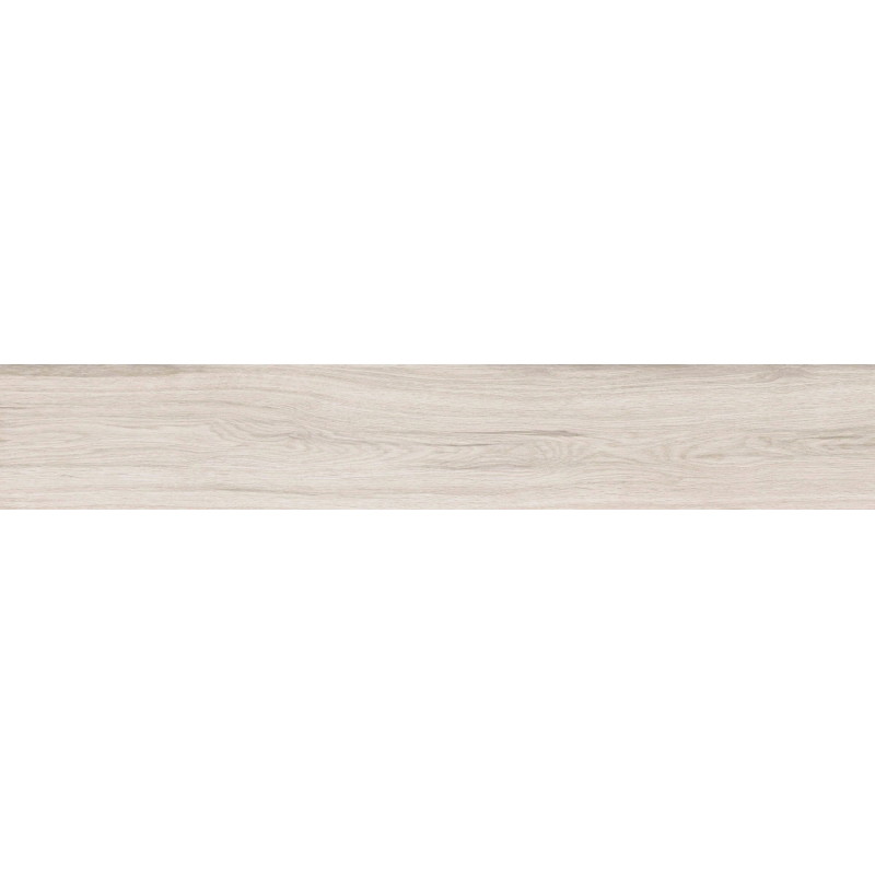 Mexen Hirera Échantillon blanc de grès émaillé rectifié G1, carreau effet bois pour sol et mur, mat - TL611-09-S