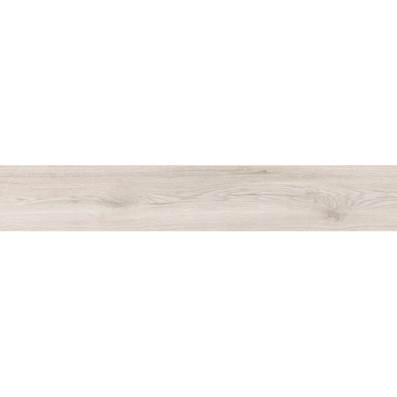 Mexen Hirera Échantillon blanc de grès émaillé rectifié G1, carreau effet bois pour sol et mur, mat - TL611-09-S