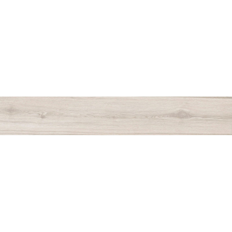 Mexen Hirera Échantillon blanc de grès émaillé rectifié G1, carreau effet bois pour sol et mur, mat - TL611-09-S