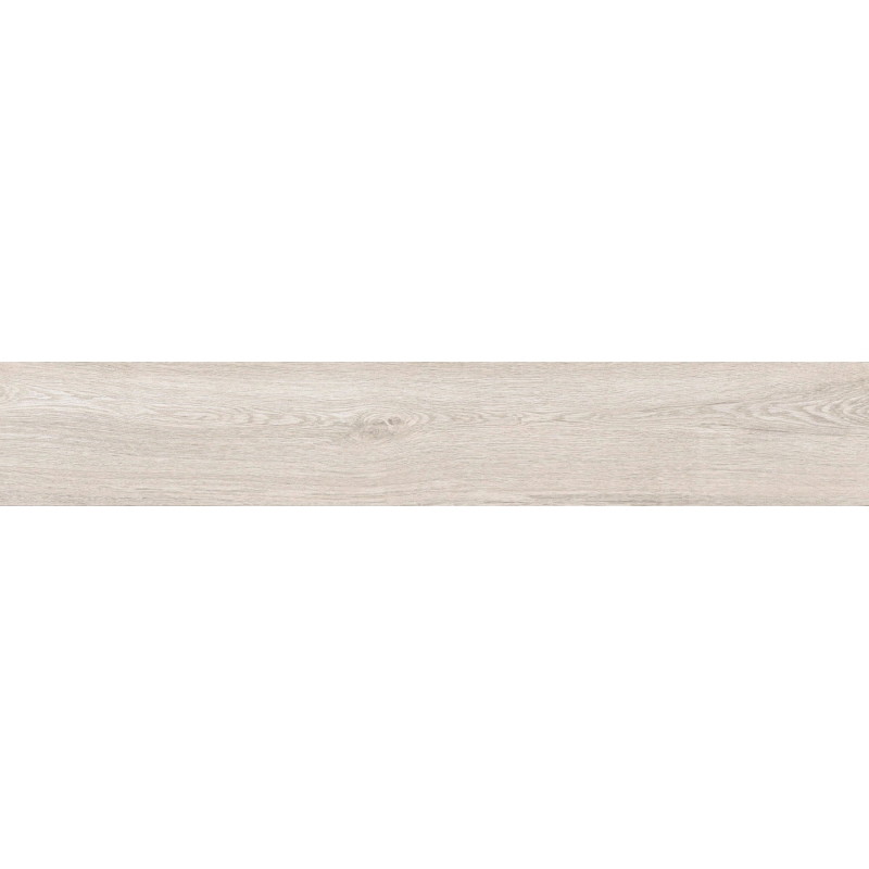 Mexen Hirera Échantillon blanc de grès émaillé rectifié G1, carreau effet bois pour sol et mur, mat - TL611-09-S