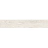 Mexen Wood Ville Échantillon de grès cérame émaillé rectifié Bianco G1, carreau imitation bois pour sol et mur, carving