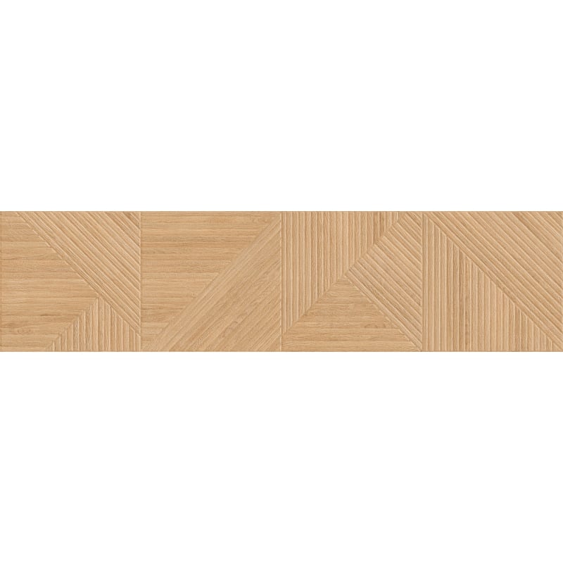 Mexen Ideal  Échantillon beige de carreau en grès émaillé rectifié G1, carreau mural imitation bois, mat - TL701-50-S