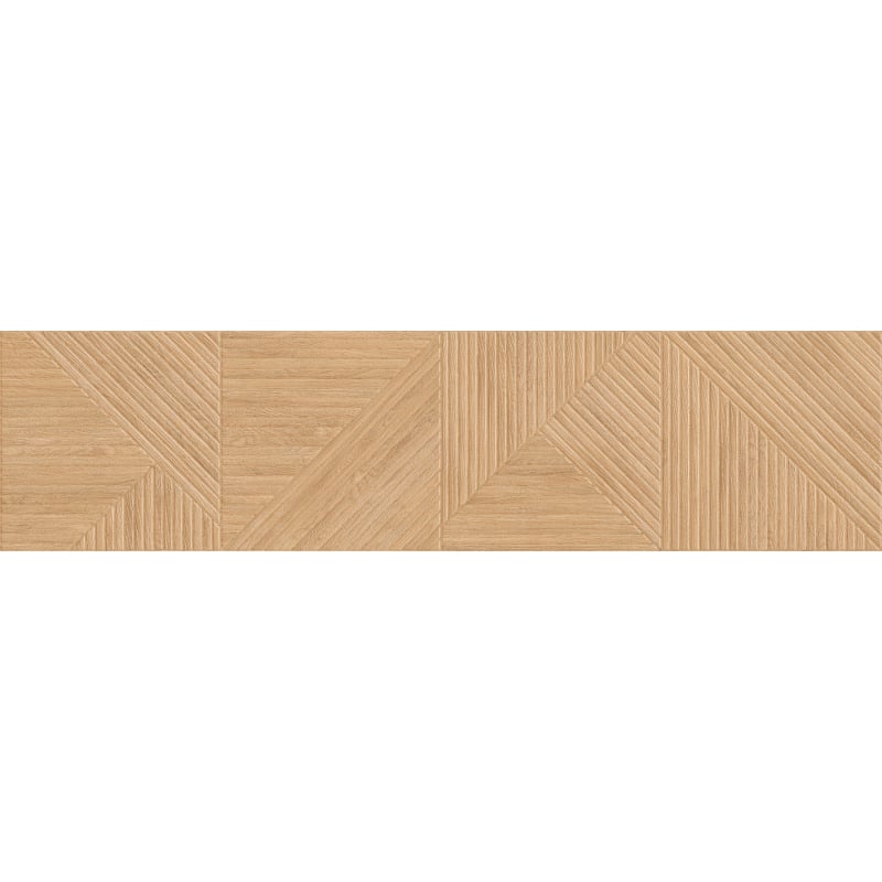 Mexen Ideal  Échantillon beige de carreau en grès émaillé rectifié G1, carreau mural imitation bois, mat - TL701-50-S