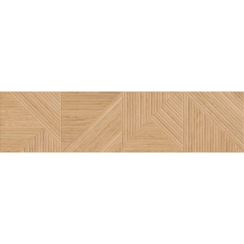 Mexen Ideal  Échantillon beige de carreau en grès émaillé rectifié G1, carreau mural imitation bois, mat - TL701-50-S