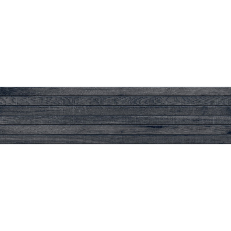 Mexen Western Wood Nero échantillon de grès émaillé rect. G1, carreau mural aspect bois, mat - TL702-58-S