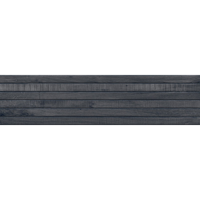 Mexen Western Wood Nero échantillon de grès émaillé rect. G1, carreau mural aspect bois, mat - TL702-58-S