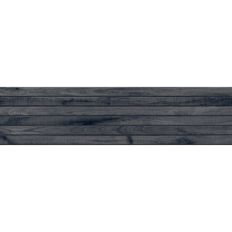 Mexen Western Wood Nero échantillon de grès émaillé rect. G1, carreau mural aspect bois, mat - TL702-58-S