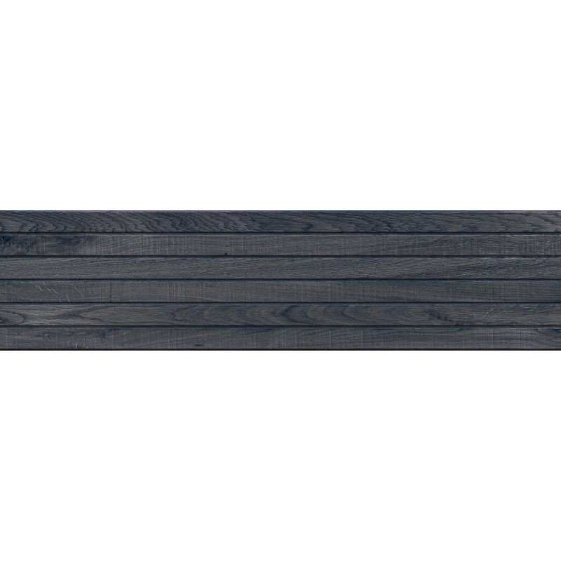 Mexen Western Wood Nero échantillon de grès émaillé rect. G1, carreau mural aspect bois, mat - TL702-58-S