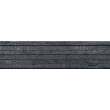 Mexen Western Wood Nero échantillon de grès émaillé rect. G1, carreau mural aspect bois, mat - TL702-58-S
