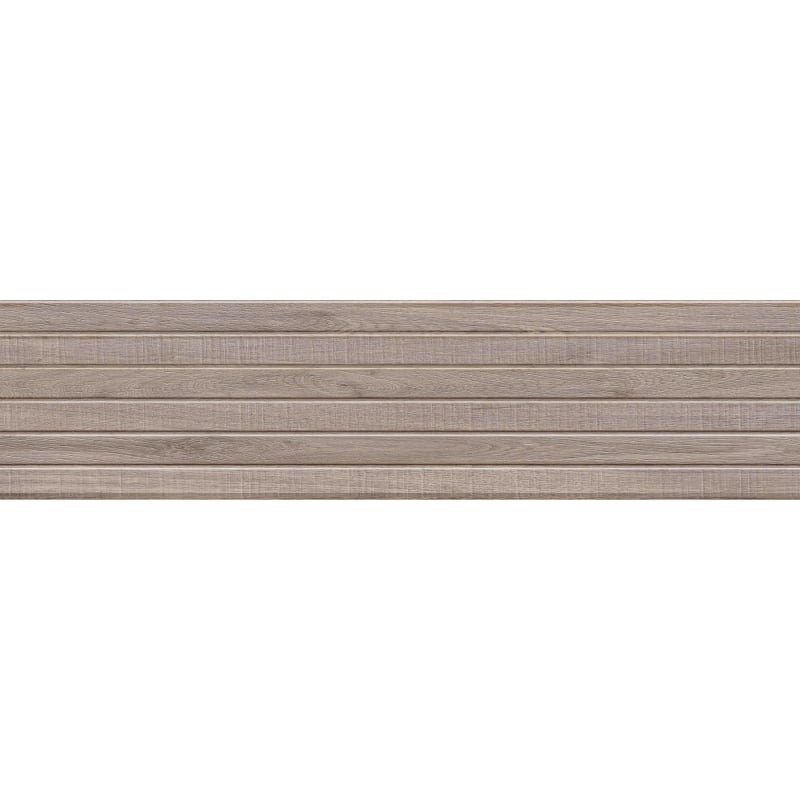 Mexen Mulberry Wood Échantillon de grès émaillé rectifié Tortora G1, carreau mural aspect bois, mat - TL703-52-S