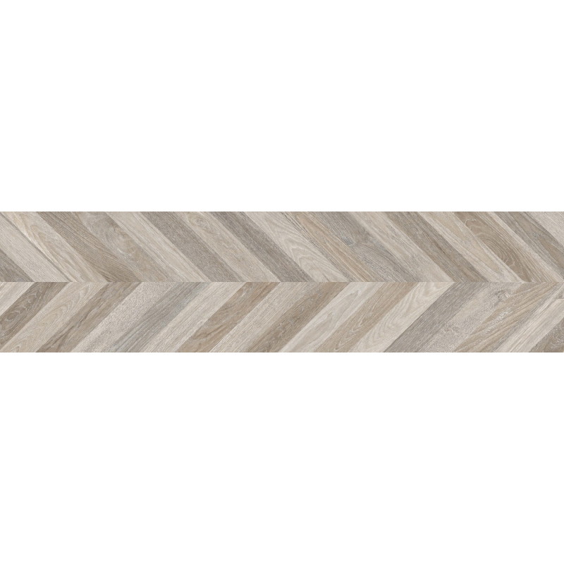 Mexen Native Gris échantillon de grès émaillé rectifié G1, carreau effet bois pour sol et mur, carving - TL704-02-S