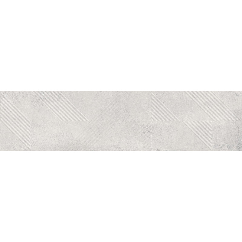 Mexen Lassa Échantillon de grès émaillé Spiga Bianco rect. G1, carreau mural, mat - TL705-52-S