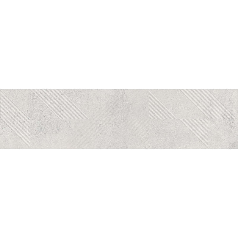 Mexen Lassa Échantillon de grès émaillé Spiga Bianco rect. G1, carreau mural, mat - TL705-52-S