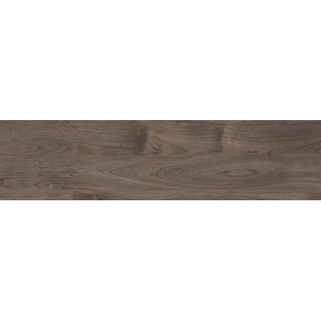 Mexen Riga Choco échantillon de grès émaillé rectifié G1, carreau effet bois pour sol et mur, mat - TL713-02-S